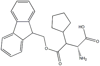 FMoc-(R)-2-aMino-3-cyclopentylpropanoic acid Structure