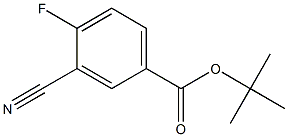 tert-butyl 3-cyano-4-fluorobenzoate Structure