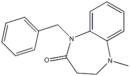 1-benzyl-4,5-dihydro-5-Methyl-1H-benzo[b][1,4]diazepin-2(3H)-one Structure