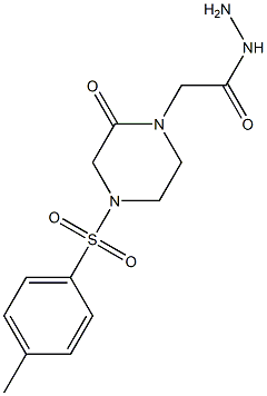 2-(2-oxo-4-tosylpiperazin-1-yl)acetohydrazide Structure