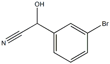 2-(3-broMophenyl)-2-hydroxyacetonitrile Structure