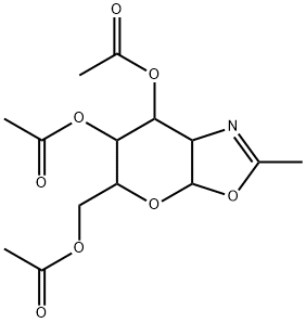 5-(acetoxyMethyl)-2-Methyl-5,6,7,7a-tetrahydro-3aH-pyrano[3,2-d]oxazole-6,7-diyl diacetate Structure