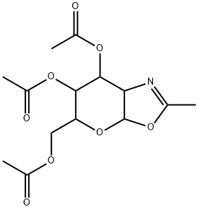 5-(acetoxyMethyl)-2-Methyl-5,6,7,7a-tetrahydro-3aH-pyrano[3,2-d]oxazole-6,7-diyl diacetate 구조식 이미지