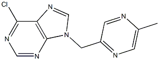 6-Chloro-9-(5-Methyl-pyrazin-2-ylMethyl)-9H-purine Structure