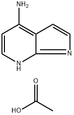 4-AMino-1H-pyrrolo[2,3-b]pyridine acetate Structure