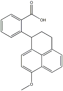 2-(2,3-Dihydro-7-Methoxy-1H-phenalen-1-yl)-benzoic Acid 구조식 이미지