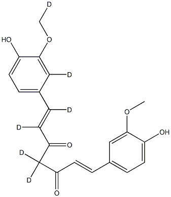 TetrahydrodiferuloylMethane-d6 구조식 이미지
