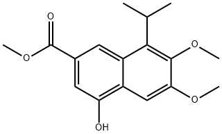 Methyl 4-hydroxy-8-isopropyl-6,7-diMethoxy-2-naphthoate 구조식 이미지