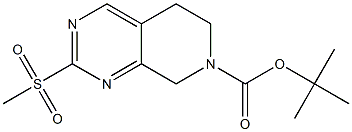 2-Methanesulfonyl-5,8-dihydro-6H-pyrido[3,4-d]pyriMidine
-7-carboxylic acid tert-butyl ester 구조식 이미지
