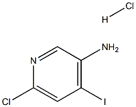 6-Chloro-4-iodopyridin-3-aMine hydrochloride 구조식 이미지