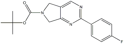 2-(4-Fluoro-phenyl)-5,7-dihydro-pyrrolo[3,4-d]pyriMidine-6-carboxylic acid tert-butyl ester Structure