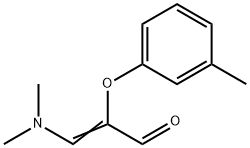 (E)-3-(diMethylaMino)-2-(M-tolyloxy)acrylaldehyde 구조식 이미지