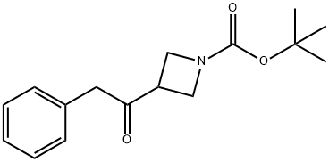 tert-butyl 3-(2-phenylacetyl)azetidine-1-carboxylate 구조식 이미지