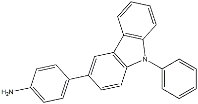 4-(9-phenyl-9H-carbazol-3-yl)aniline Structure