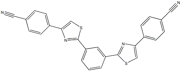 1,3-Bis[4-(4-cyanophenyl)-2-thiazolyl]benzene, 97% Structure