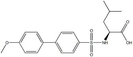 N-(4'-Methoxy-4-biphenylylsulfonyl)leucine, 96%, Mixture of enantioMers Structure