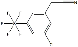3-Chloro-5-(pentafluorothio)phenylacetonitrile, 97% 구조식 이미지