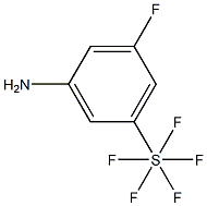 3-Fluoro-5-(pentafluorothio)aniline, 97% 구조식 이미지