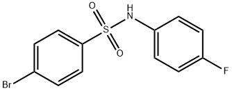 4-BroMo-N-(4-fluorophenyl)benzenesulfonaMide, 97% Structure
