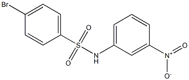 4-BroMo-N-(3-nitrophenyl)benzenesulfonaMide, 97% 구조식 이미지