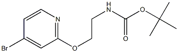 tert-butyl 2-(4-broMopyridin-2-yloxy)ethylcarbaMate 구조식 이미지