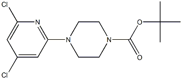 tert-butyl 4-(4,6-dichloropyridin-2-yl)piperazine-1-carboxylate 구조식 이미지