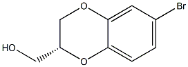 ((R)-6-broMo-2,3-dihydrobenzo[b][1,4]dioxin-2-yl)Methanol 구조식 이미지