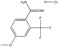 4-Methoxy-2-(trifluoroMethyl)benzaMidine hydrochloride 구조식 이미지