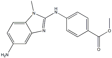 Methyl 4-(5-aMino-1-Methyl-1H-benzo[d]iMidazol-2-ylaMino)benzoate Structure