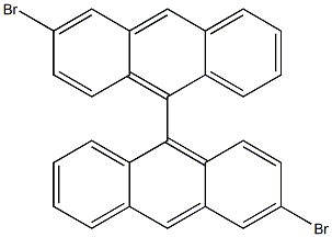 3,3'-dibroMo-9,9'-bianthracene Structure