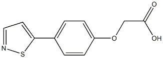 (4-Isothiazol-5-yl-phenoxy)-acetic acid Structure