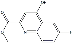 6-Fluoro-4-hydroxy-quinoline-2-carboxylic acid Methyl ester 구조식 이미지