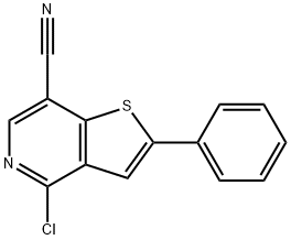 4-chloro-2-phenylthieno[3,2-c]pyridine-7-carbonitrile Structure