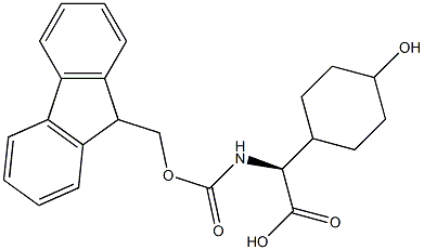 (S)-2-((((9H-fluoren-9-yl)Methoxy)carbonyl)aMino)-2-(4-hydroxycyclohexyl)acetic acid Structure