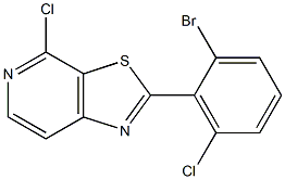 2-(2-broMo-6-chlorophenyl)-4-chlorothiazolo[5,4-c]pyridine Structure