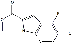 5-Chloro-4-fluoro-1H-indole-2-carboxylic acid Methyl ester Structure