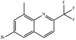 6-broMo-8-Methyl-2-(trifluoroMethyl)quinoline 구조식 이미지