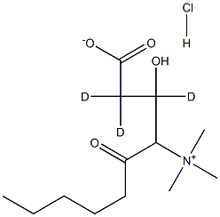 Hexanoyl-L-carnitine-d3 HCl 구조식 이미지