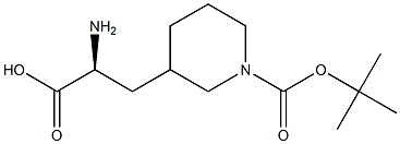 (S)-1-BOC-3-(2-AMINO-2-CARBOXY-ETHYL)PIPERIDINE Structure
