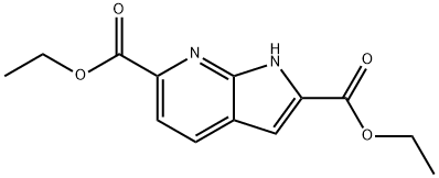 DIETHYL 1H-PYRROLO[2,3-B]PYRIDINE-2,6-DICARBOXYLATE Structure