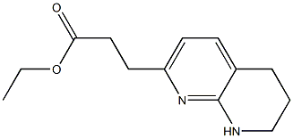 ETHYL 3-(5,6,7,8-TETRAHYDRO-1,8-NAPHTHYRIDIN-2-YL)PROPANOATE 구조식 이미지