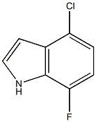 4-chloro-7-fluoro-1H-indole Structure