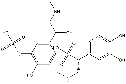 (1R)-1-(3,4-Dihydroxyphenyl)-2-MethylaMinoethanesulphonic Acid(Adrenaline -Sulphonate) Structure