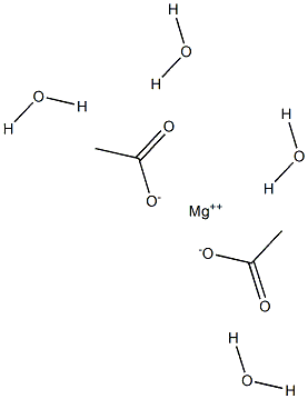 MagnesiuM acetate,tetrahydrate 구조식 이미지