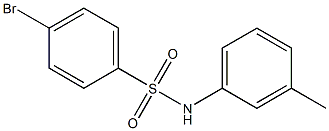 4-bromo-N-(3-methylphenyl)benzenesulfonamide Structure