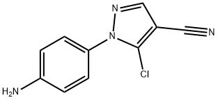 1-(4-aminophenyl)-5-chloro-1H-pyrazole-4-carbonitrile Structure