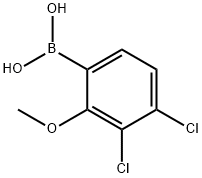 3,4-Dichloro-2-methoxyphenylboronic acid 구조식 이미지