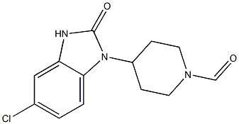 4-(5-Chloro-2-oxo-2,3-dihydro-1H-benziMidazol-1-yl)-1-forMylpiperidine 구조식 이미지