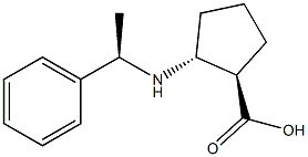 (1R,2R)-2-((R)-1-phenylethylaMino)cyclopentanecarboxylic acid 구조식 이미지