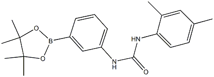 1-(2,4-Dimethylphenyl)-3-[3-(tetramethyl-1,3,2-dioxaborolan-2-yl)phenyl]urea Structure